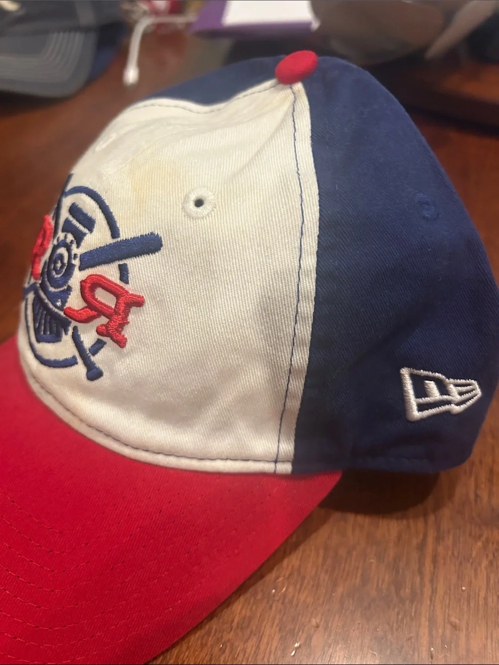 Round Rock Express New Era 9Twenty Red, White, Blue Baseball Cap Train Logo O/S